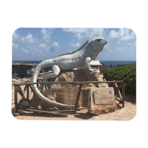 Iguana Sculpture Isla Mujeres, Mexico Photo Magnet