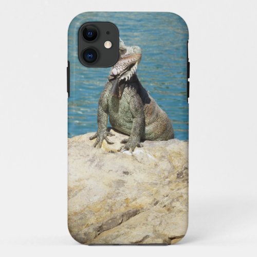 Iguana Tropical Wildlife Photography at St Thomas iPhone 11 Case