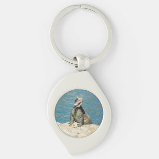 Iguana Tropical Wildlife Photography Keychain