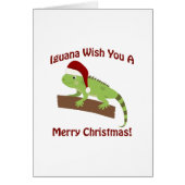 Iguana Wish you a Merry Christmas (Front)