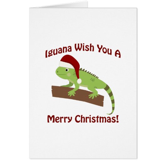 Iguana Wish you a Merry Christmas (Front)