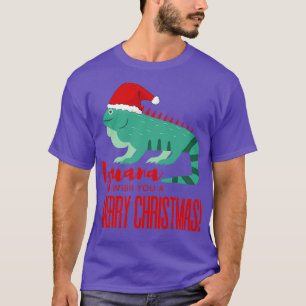 Iguana Wish You A Merry Christmas 3 T-Shirt