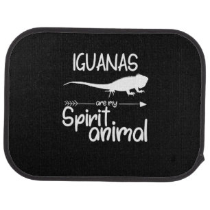Iguanas Are My Spirit Animal Gift Men Women Lizar Car Floor Mat