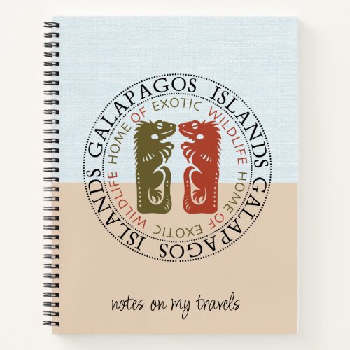 Iguanas Galapagos Islands Travel Vacation Notebook