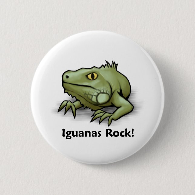 Iguanas Rock! Button (Front)