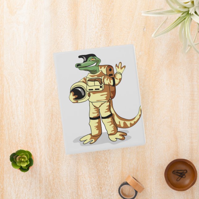 Iguanodon Dressed In A Cosmonaut Spacesuit. Mini Binder (InSitu)