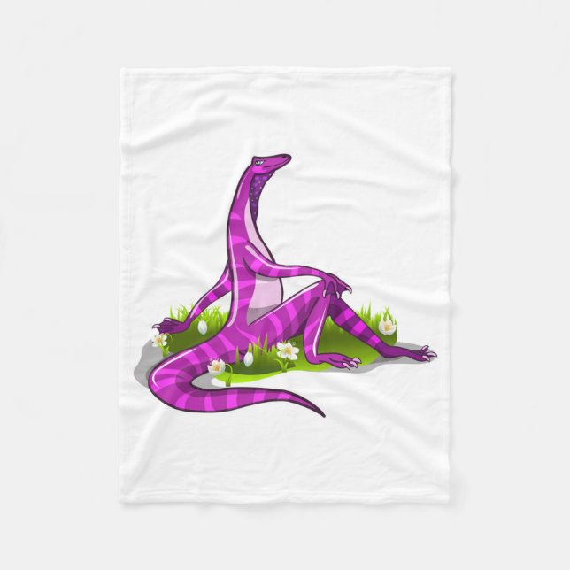 Iguanodon Showing Off Her Natural Beauty. Fleece Blanket (Front)