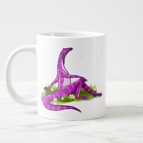 Iguanodon Showing Off Her Natural Beauty Giant Coffee Mug