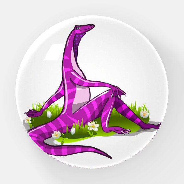 Iguanodon Showing Off Her Natural Beauty. Paperweight (Front)