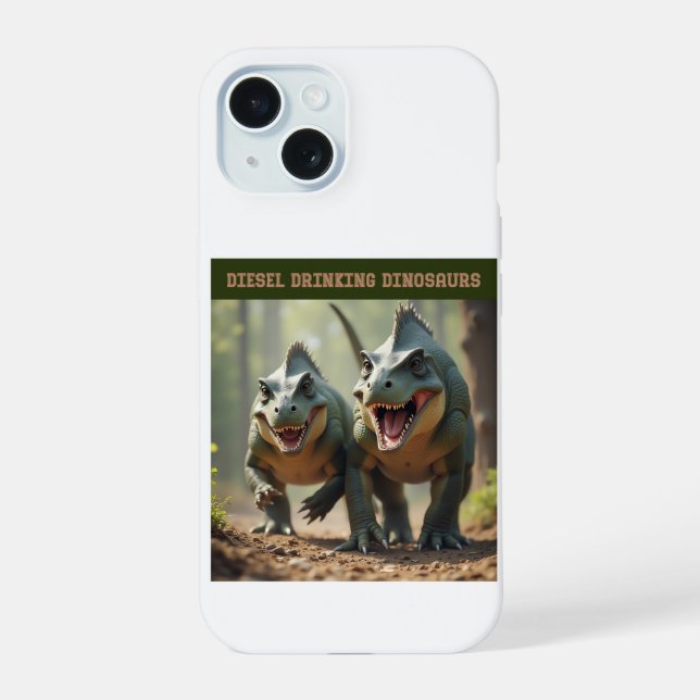 Iguanodons joking iphone case (Back)