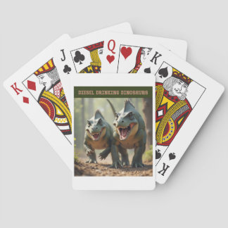 Iguanodons joking poker cards