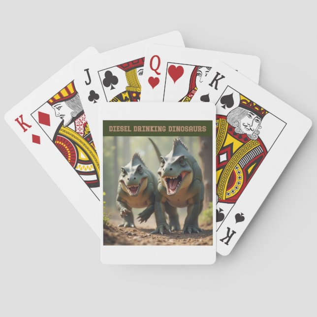 Iguanodons joking poker cards (Back)