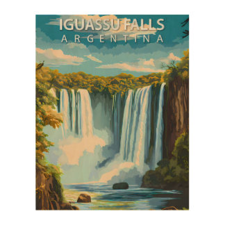 Iguassu Falls, Argentina – Vintage Travel Poster A