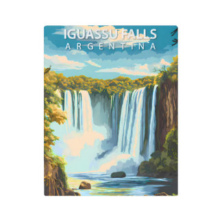 Iguassu Falls, Argentina – Vintage Travel Poster A