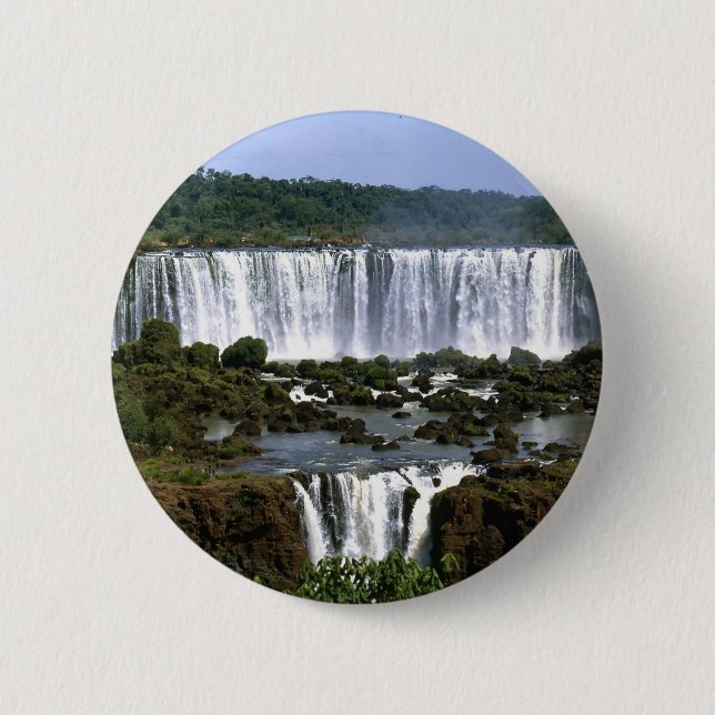 Iguassu Falls Pinback Button (Front)