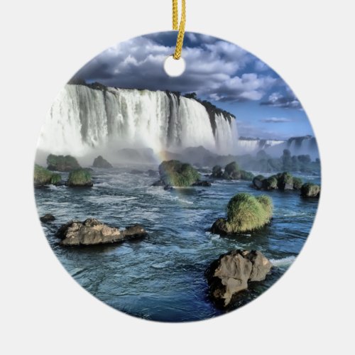 Iguasu falls Brazil Ceramic Ornament