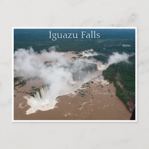 iguazu aerial postcard