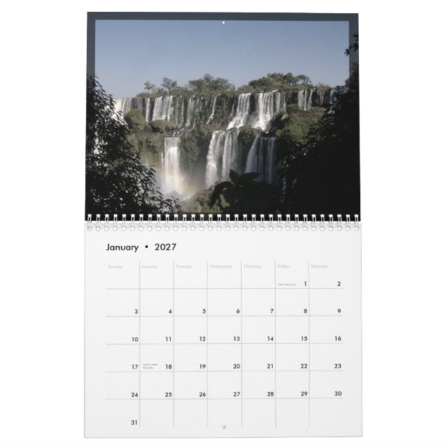 Iguazu_Calender Calendar (Jan 2027)