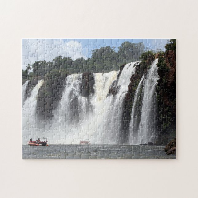 Iguazu Falls and boats, Argentina Jigsaw Puzzle (Horizontal)
