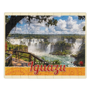 Iguazu Falls Argentina Scenic Travel Jigsaw Puzzle