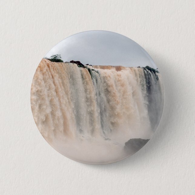 Iguazu Falls Brazil / Argentina Pinback Button (Front)