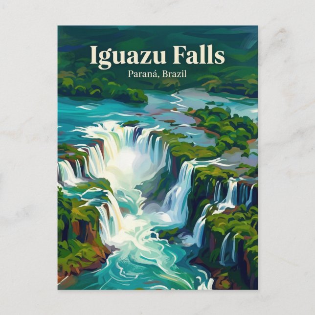 Iguazu Falls Brazil Postcard (Front)