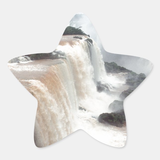 iguazu falls Brazill Star Sticker (Front)