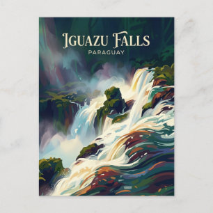 Iguazu Falls (on the Paraguay-Argentina border) Postcard