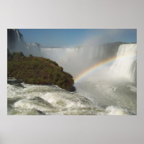 Iguazu falls Rainbow Poster