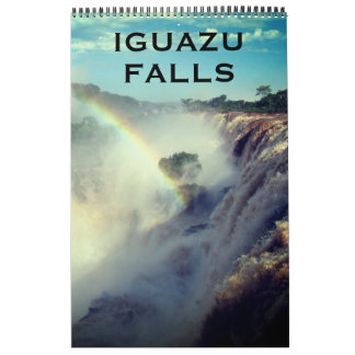 iguazu falls south america calendar