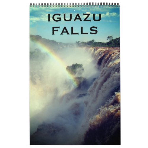 iguazu falls south america calendar