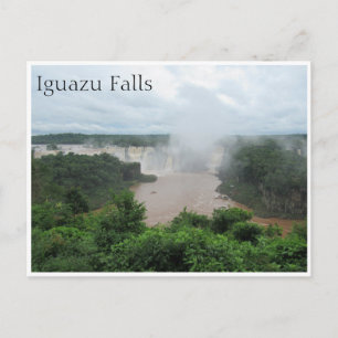 iguazu falls spray postcard