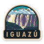 Iguazu National Park Argentina Travel Art Vintage Sticker