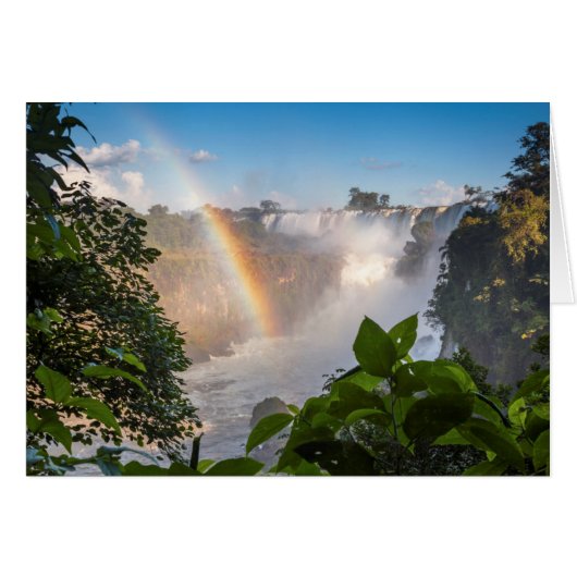 Iguazú Waterfalls With Rainbow, Argentina (Front Horizontal)