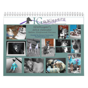 IGWhispers' 2012 Italian Greyhound Calendar