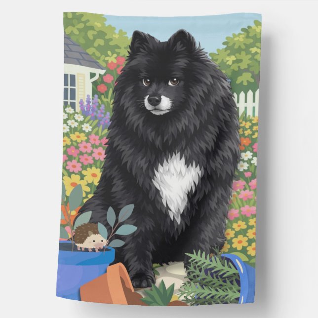 IHANA the Finnish Lapphund House Flag (Front)