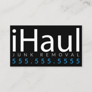 iHaul. Junk Hauling Removal Business Card