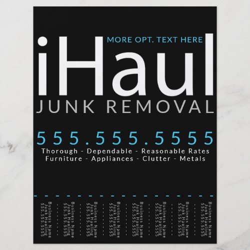 iHaul Moving Hauling Business Advertising Flyer