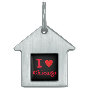 IHEART Chicago Pet ID Tag