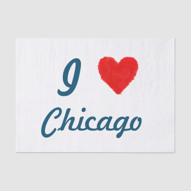 IHEART Chicago Tissue Paper (Front)