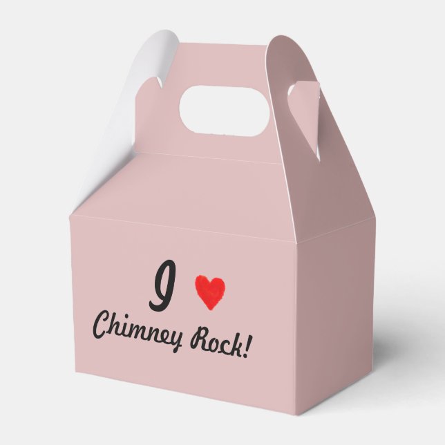 IHEART Chimney Rock Favor Boxes (Front Side)