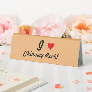 IHEART Chimney Rock Table Tent