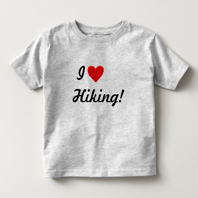 IHEART Hiking Toddler T-shirt (Front)