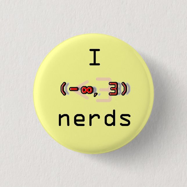 iheartnerds pinback button (Front)