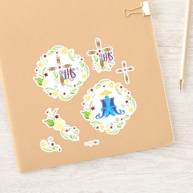 IHS & Auspice Maria Sticker (Notebook)