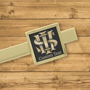 IHS Christogram Gold Finish Tie Bar