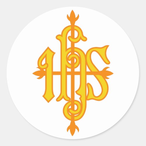 IHS Embellishment Classic Round Sticker