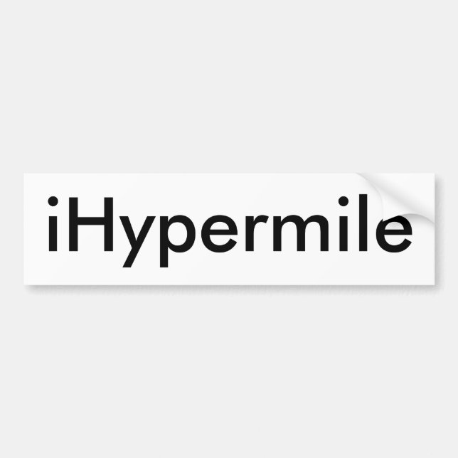 iHypermile Bumper Sticker (Front)