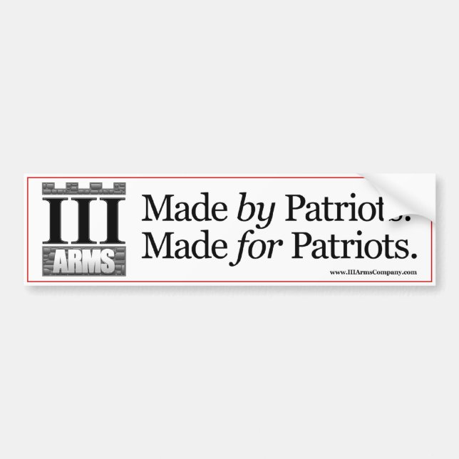 III Arms metal logo bumpersticker Bumper Sticker (Front)
