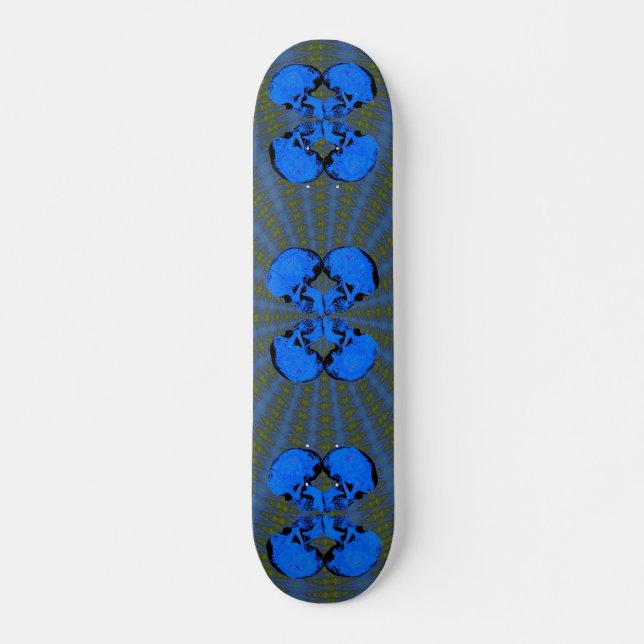 III Butterfly Skulls Skateboard Deck (Front)